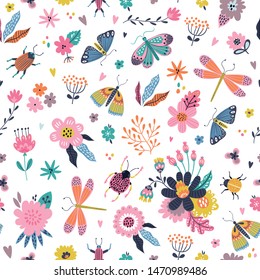 Colorful seamless pattern and