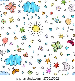 Colorful Seamless Pattern For Kids 