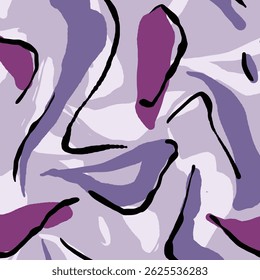 Padrão colorido sem emenda com folhas e flores. Papel de parede decorativo, bom para impressão. Fundo sobreposto desenhado à mão, textura com elementos de decoração, formas. Projetar vetor de tela de fundo.
