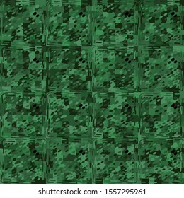 Colorful seamless pattern made on the basis of square blocks.