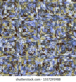 Colorful seamless pattern made on the basis of square blocks.