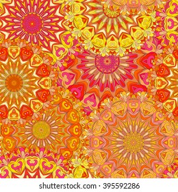 Colorful seamless pattern mandala, can be used for wallpaper, pattern fills, web page background, surface textures.