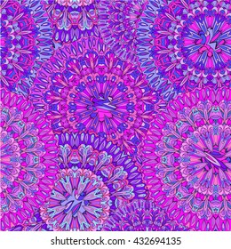 Colorful seamless pattern mandala, can be used for wallpaper, pattern fills, web page background, surface textures.