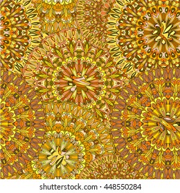 Colorful seamless pattern mandala, can be used for wallpaper, pattern fills, web page background, surface textures.