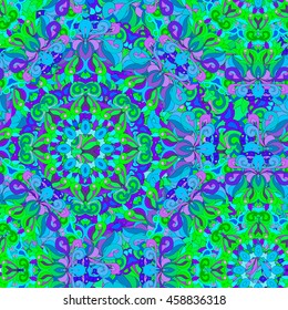 Colorful seamless pattern mandala, can be used for wallpaper, pattern fills, web page background, surface textures. Arabic, Indian, Islam.