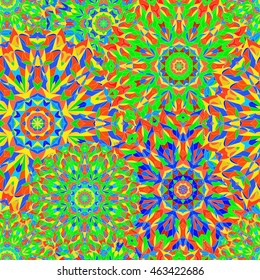 Colorful seamless pattern mandala, can be used for wallpaper, pattern fills, web page background, surface textures. Happy design Pattern.