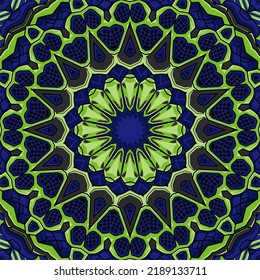 Colorful seamless pattern mandala design