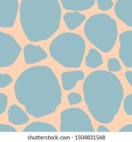 Colorful seamless pattern marker and ink with circles dots texture. Background in minimalist Scandinavian style hand drawn for fabric, Wallpaper, bed linen. Vector illustration