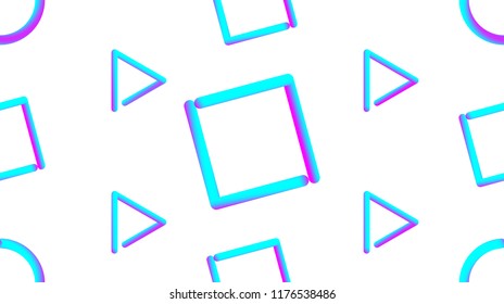 Colorful seamless pattern memphis style
