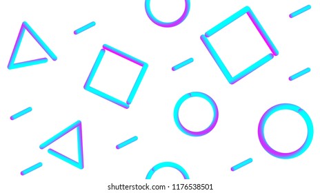 Colorful seamless pattern memphis style