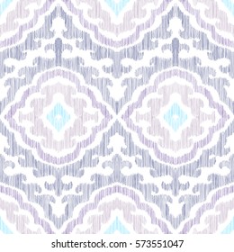 Colorful seamless pattern. Moroccan, damask, ottoman style. Impressive fashion print. 
Vector design can be used for textile, cover, cloth, fabric, wallpaper, card, wrapping paper. Scribble effect. 