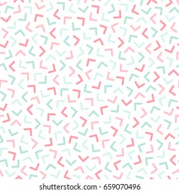 Colorful seamless pattern with mosaic geometric shapes. Delicate design.