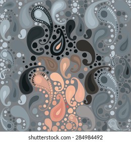 Colorful seamless pattern on the subject of Indian cucumber