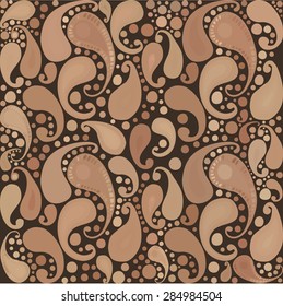 Colorful seamless pattern on the subject of Indian cucumber