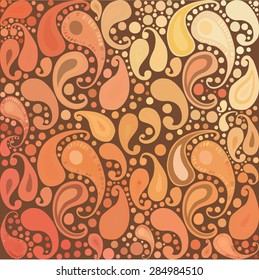 Colorful seamless pattern on the subject of Indian cucumber