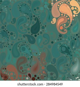 Colorful seamless pattern on the subject of Indian cucumber