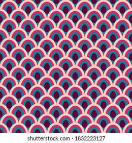 colorful seamless pattern peacock feather style, can use for fabric textile, fashion printing, wrapping paper, wall paper and background design, editable, repeatable and resizable.