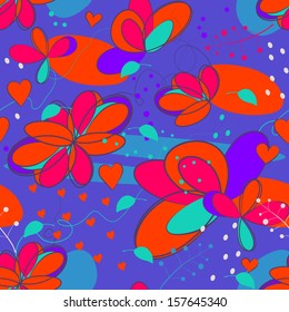 colorful seamless pattern, rasterized vector. 