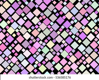 Colorful seamless pattern with squares. Modern pattern for decoration. Vector illustration.