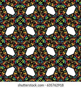 Colorful seamless pattern. Stock Vector Illustration. Can be used as package design element, fabric pattern etc.