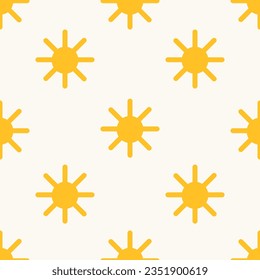 Colorful seamless pattern with sun. Hand drawn vector illustration. Bright colors creative hand drawn illustration wallpaper
