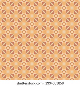 Colorful seamless pattern for textile and design in orange.