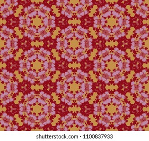 Colorful Seamless Pattern. Tile For Background, Banner, Textile, Screen, Wrapping, Print, Fabric. Abstract Painted Pattern Tile