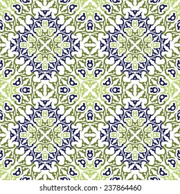 Colorful seamless pattern in traditional arabic style. Vector illustration