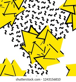 Colorful seamless pattern from triangles. Vector illustration