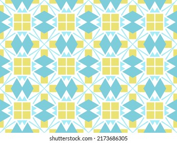 Colorful Seamless Pattern with Tribal Shape. Designed in Ikat, Aztec, Folklore, and Arabic Style. Ideal for Fabric Garment, Ceramics, Wallpaper. Vector Illustration.