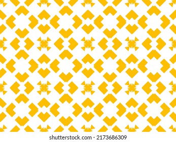 Colorful Seamless Pattern with Tribal Shape. Designed in Ikat, Aztec, Folklore, and Arabic Style. Ideal for Fabric Garment, Ceramics, Wallpaper. Vector Illustration.