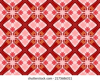 Colorful Seamless Pattern with Tribal Shape. Designed in Ikat, Aztec, Folklore, and Arabic Style. Ideal for Fabric Garment, Ceramics, Wallpaper. Vector Illustration.