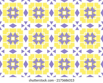 Colorful Seamless Pattern with Tribal Shape. Designed in Ikat, Aztec, Folklore, and Arabic Style. Ideal for Fabric Garment, Ceramics, Wallpaper. Vector Illustration.