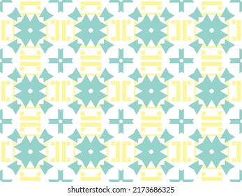 Colorful Seamless Pattern with Tribal Shape. Designed in Ikat, Aztec, Folklore, and Arabic Style. Ideal for Fabric Garment, Ceramics, Wallpaper. Vector Illustration.