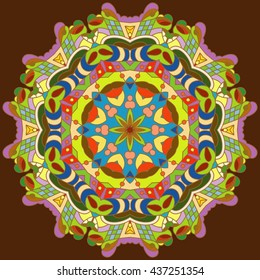 Colorful seamless pattern.Islam, Arabic, Indian, ottoman motifs. Colorful seamless pattern.