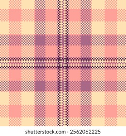 Colorful seamless plaid pattern featuring cheerful grid lines and vibrant stripes. A trendy option for summer fashion, festive fabric designs, or scrapbook layouts.