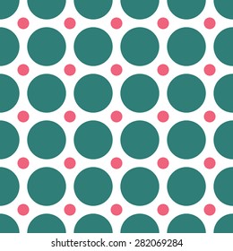 colorful seamless Polka dot pattern background