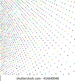 Colorful seamless polka dot pattern background.