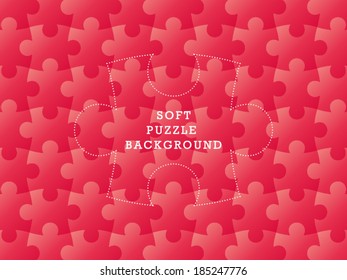 Colorful seamless puzzle geometric soft background. Vector graphic illustration template.