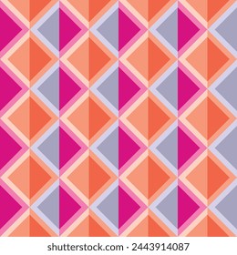 Colorful seamless repeat pattern with abstract minimalist geometric style