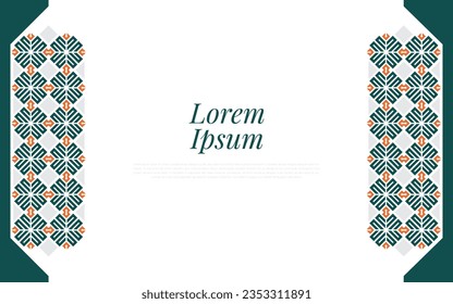 Colorful seamless repeat pattern on abstract background geometric mosaic in colorful ornament style.