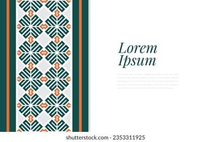 Colorful seamless repeat pattern on abstract background geometric mosaic in colorful ornament style.