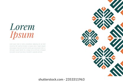 Colorful seamless repeat pattern on abstract background geometric mosaic in colorful ornament style.