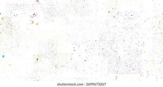 Padrão colorido sem manchas feito de grupo texturizado multicolorido de partículas e texturas granuladas. Padrão infinito para tecido, papelaria ou design digital.Vetor fundo decorativo.
