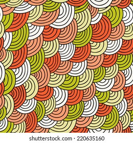 Colorful seamless squama pattern 