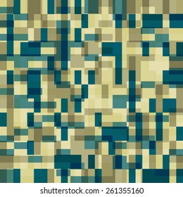 Colorful Seamless Square Abstract Background. Vector Pattern of Colored Geometric Shapes