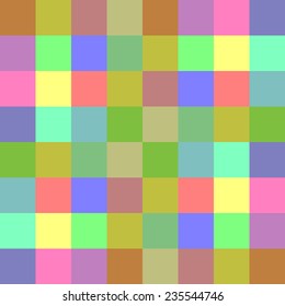 Colorful Seamless Squares Pattern