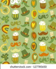 Colorful seamless St.Patrick's day pattern