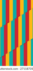Fondo colorido del patrón de la línea de la raya inconsútil. Estilo de papel doblado. Plantilla de Tecnología y Anuncio deportivo