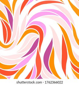 Patrón de rayas sin costuras coloridas. Fondo abstracto de diseño ondulado. Vector, EPS 10